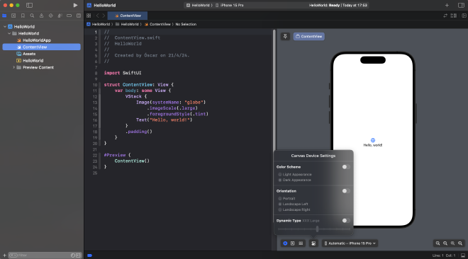 Screenshot SwiftUI preview